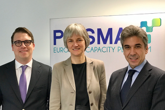 Götz Lincke, Catherine Brun and Gaetano Mazzitelli at the PRISMA Shareholder Meeting on 22nd March 2017. 